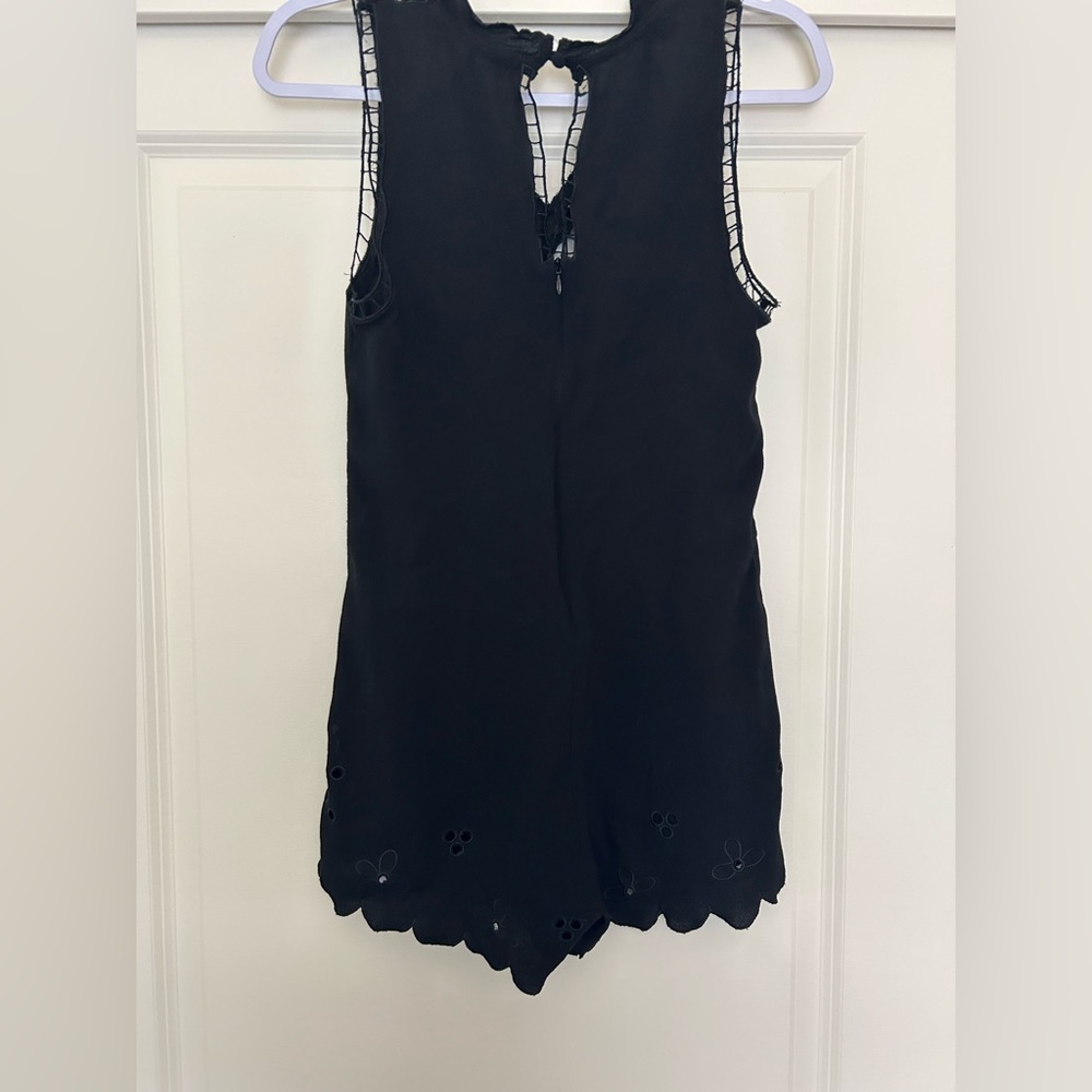 Staring at Stars Black Lace Detail Romper - Picture 3 of 9